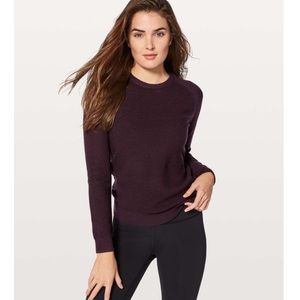 Lululemon Simply Wool Sweater in black cherry - size 4
